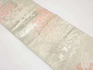 アンティーク　板垣に菊模様織り出し袋帯（着用可）